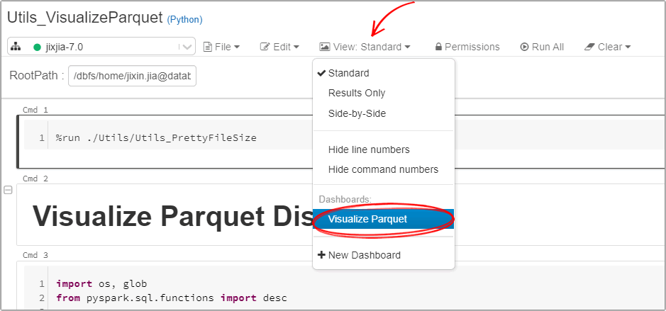 GitHub - jixjia/visualize-parquet: A simple Databricks dashboard for ...